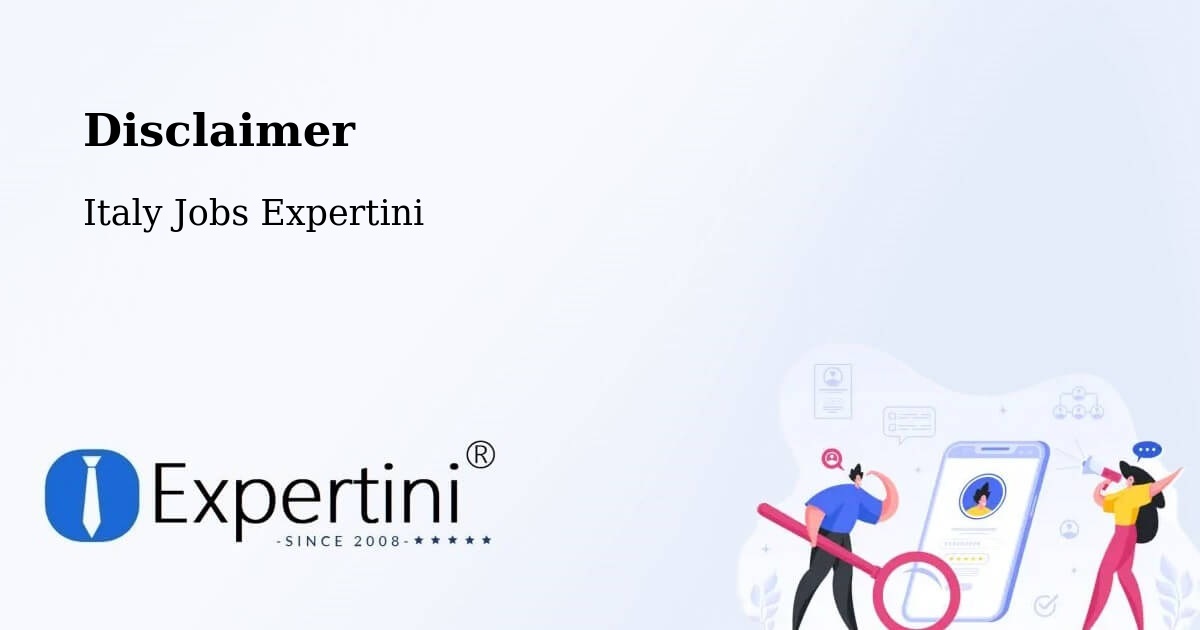 Disclaimer – Alberobello - Italy Jobs Expertini
